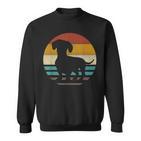 Dachshund Dachshund Dog Silhouette Retro Sweatshirt