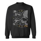 Dart Skull And Dartboard Retro Dart Sweatshirt