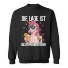 Die Lage Ist Besäufniserregend Saying Party Outfit Sweatshirt