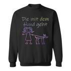 Die Mit Dem Hund Geht Half-Sleeve Die Mit Dem Hund Gehen German Lang Sweatshirt