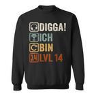 Digga Ich Bin 14 Jahre 14Th Birthday Boy Gamer Sweatshirt