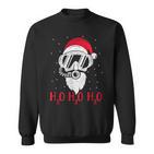 Diving Santa Claus H2o H2o H2o Xmas Diving Sweatshirt