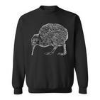 Drawing New Zealand Kiwi Bird Sweatshirt