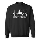 Erzgebirge Heartbeat Forest Motif Arzgebirg Für Erzgebirger Sweatshirt