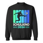 First Day Of School Schulkind 2024 Schulanfang Junge Fussball Sweatshirt