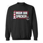 Flatdeutsch North German Moin Her Spacken Sweatshirt