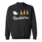 Christmas Reindeer Renbier Sweatshirt