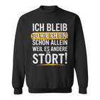 Christmas Ich Bleib So Wie Ich Bin Bin Ich Bleib Sweatshirt