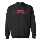 Gamer Heartbeat Zocker Jungs Jungen Nagerideospiele Sweatshirt