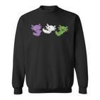 Genderqueer Flag Pride Lgbtq Axolotl Sweatshirt