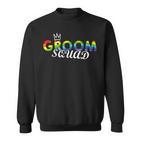 Groom Squad Regenbogen-Flagge Pride Lgbtq Hochzeit Party Stolz Sweatshirt