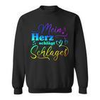 My Heart Beats For Schlagermusik Sweatshirt