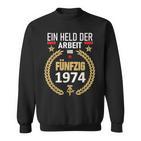 Held Der Arbeit Onostalgia 50Th Birthday 1974 Ddr Sweatshirt