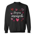 Herzensmensch Partneralentine's Day Friendship Sweatshirt