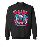 Ich Bin 14 Jahre 14Th Birthday Gamer Boy Sweatshirt