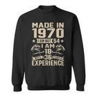 Ich Bin Nicht 54 Ich Bin 18 Jahre Alt Und Habe 36 Jahre Olt Geburtstag 1970 Sweatshirt