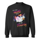 Ich Bin Nicht Dick Sondern Fluffy Thick Unicorn Sweatshirt