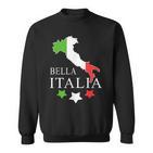 Italia Bella Italia With Italian Map Italy Sweatshirt