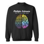 Ja Es Es Ist Alles In Mein Kopf Multiple Sclerosis Ms Sweatshirt