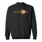 Karnten Flag Heartbeat Austria Coat Of Arms Karntner Flag Sweatshirt