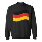 Leuchtendes Herz Deutsche Flagge Colours Germany Fan Sweatshirt