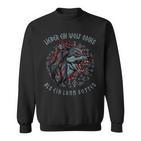 Lieber Ein Wolf Odin Als Ein Lamb Godiking Odin Wolf Sweatshirt