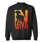 In Love With Dachshund Sweatshirt