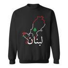 I Love Lebanon Lebanese Flag Lebanese Flag Lebanon Sweatshirt