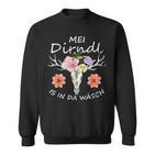 Mei Dirndl Is In Da Wäsch Stag Antlers Oktoberfest Sweatshirt