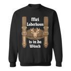 Mei Lederhosn Is In Da Wäsch Oktoberfest Costume Sweatshirt