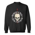 Memento Mori Lettering Skull Sweatshirt