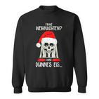 Merry Christmas Ganz Dünnes Eis Ich Hasse Weihnachten S Sweatshirt