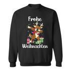 Merry Christmas Reindeer  Christmas Eve Sweatshirt