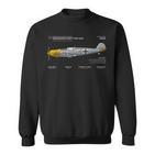 Messerschmitt Bf 109 Wwii Aeroplane Air Force Sweatshirt