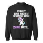 Was Mit Menschen Machen Unicorn Saying Sweatshirt