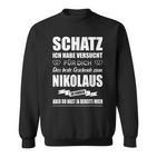 Nikolaus Für Sie Ehefrau Nikolaustag Für Him Ehemann Freund Sweatshirt