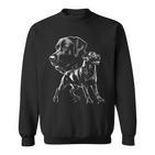 Playful Cute Labrador Dog In Photorealistic Style Sweatshirt