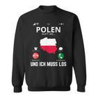 Polen Calls And I Must Go Poland Flag Sweatshirt