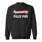 Pulled Pork Lustiges Schweinchen Bbq Sweatshirt