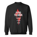 Pyrotechnik Ist Doch Keinerbrechen Fackel German Meme Sweatshirt