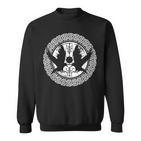 Raven Nordic Mythology Ikingegvísir Sweatshirt