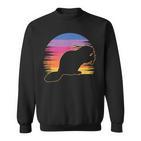 Retro Beaver Beaver Lovers Bobr Meme Sweatshirt