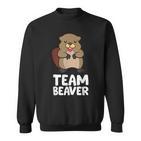 Rodent Team Beaver Team Beaver Love Flannelette Sweatshirt