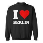 Rotes Herz Ich Liebe Berlin Sweatshirt