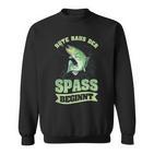 Rute Raus Der Spaß Beginnt Lustiger Angler Angeln Slogan Sweatshirt