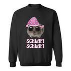 Schlafi Schlafi Sad Hamster Hamstie Meme Sleep Sweatshirt