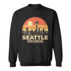 Seattle Grungeintage Skyline Sweatshirt