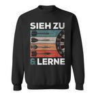 See Zu Und Lerneintage Darts Retro Sl Darts Sweatshirt