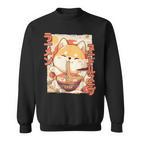 Shiba Inu Loving Ramen Kawaii Neko Shiba Inu Ramen For Dogs Sweatshirt