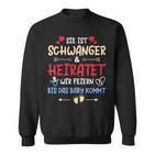 Sie Ist Schwanger Und Heiratet Wir Feiern Hen Party S Sweatshirt